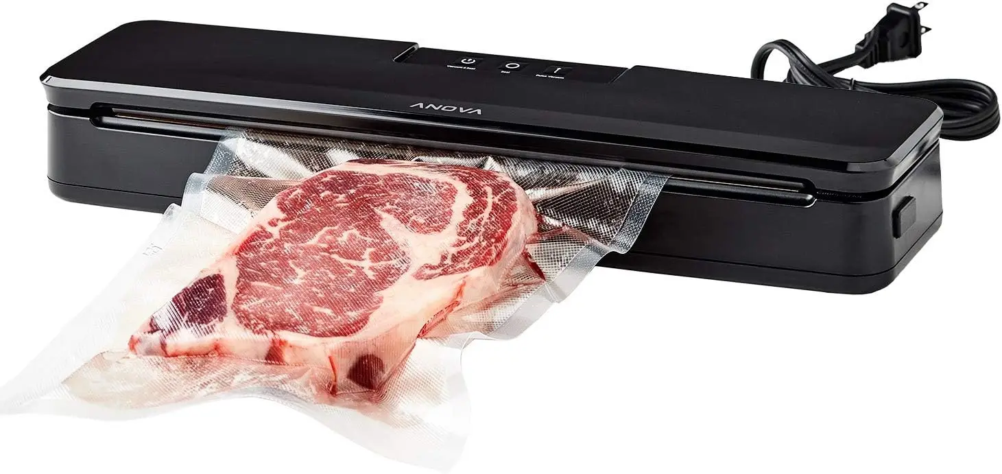 

Compact Vacuum Sealer Machine with 10 Bags, Wet & Dry Dual Use for Sous Vide Cooking and Food Storage