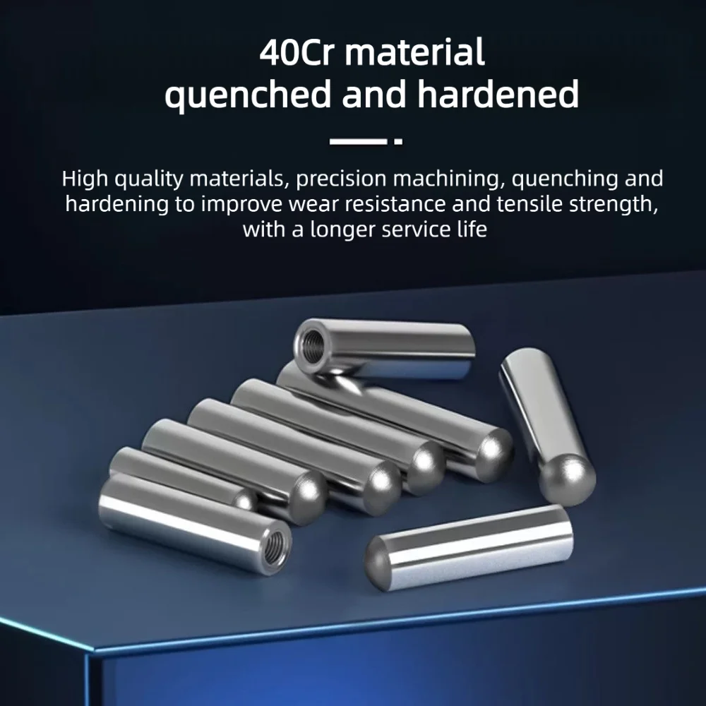 Zylindrische Innengewinde-Stiftbolzen, runde Schnellspann- und Positionierungsstifte, M3-M10, CNC-Werkzeug, Hardware, Drehmaschinenzubehör – Detail 5