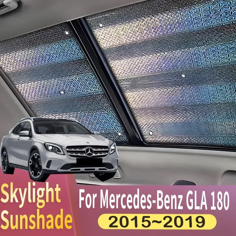 

Солнцезащитный козырек на крыше, подходит для Mercedes-Benz GLA 180 X156 2015 ~ 2019 2018, панорамный тепловой экран на крыше автомобиля, солнцезащитный козырек с защитой от УФ-лучей