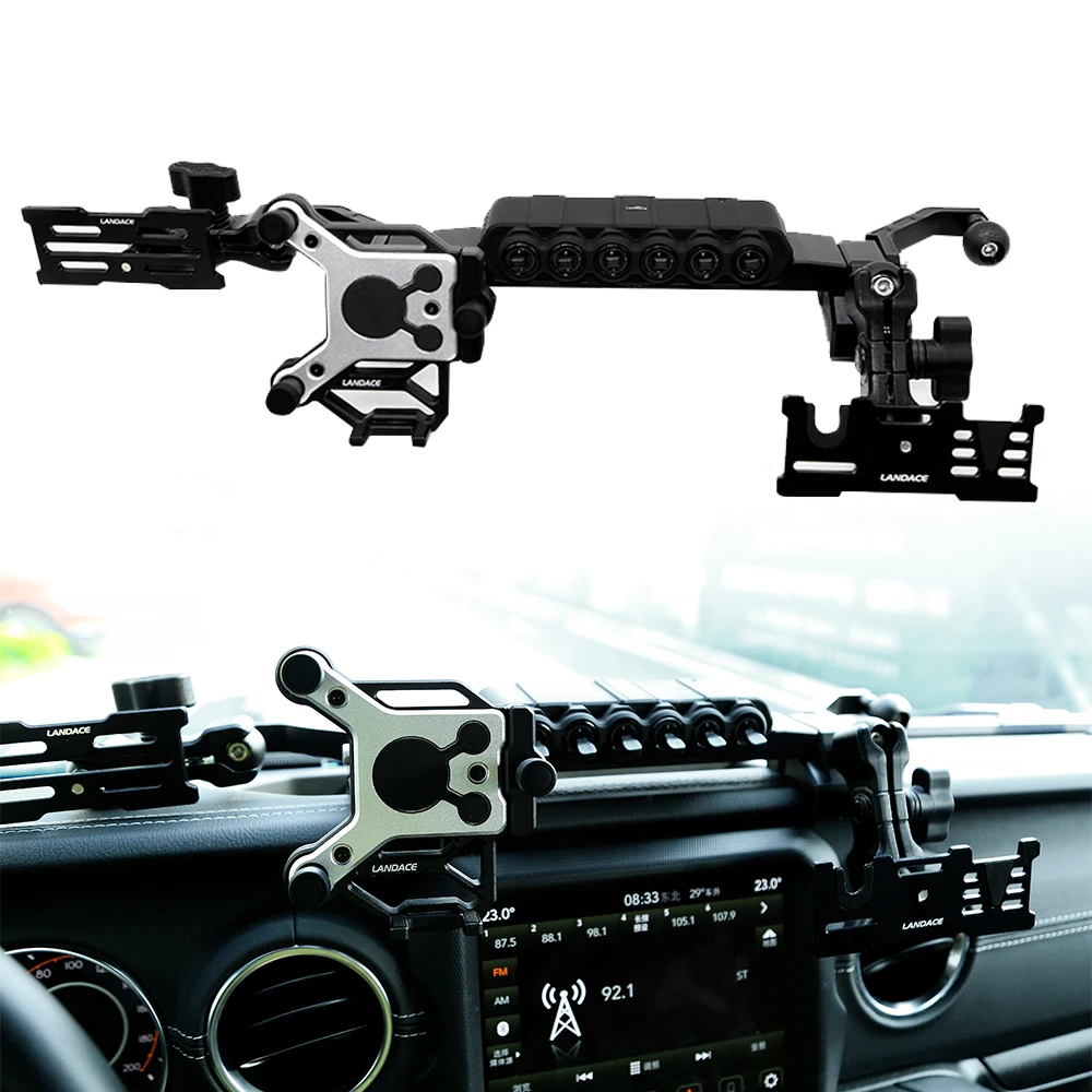 Factory direct Multi Purpose Car Mobile Phone Holder phone stand holder Car Dash Mount Kit For Jeep Wrangler