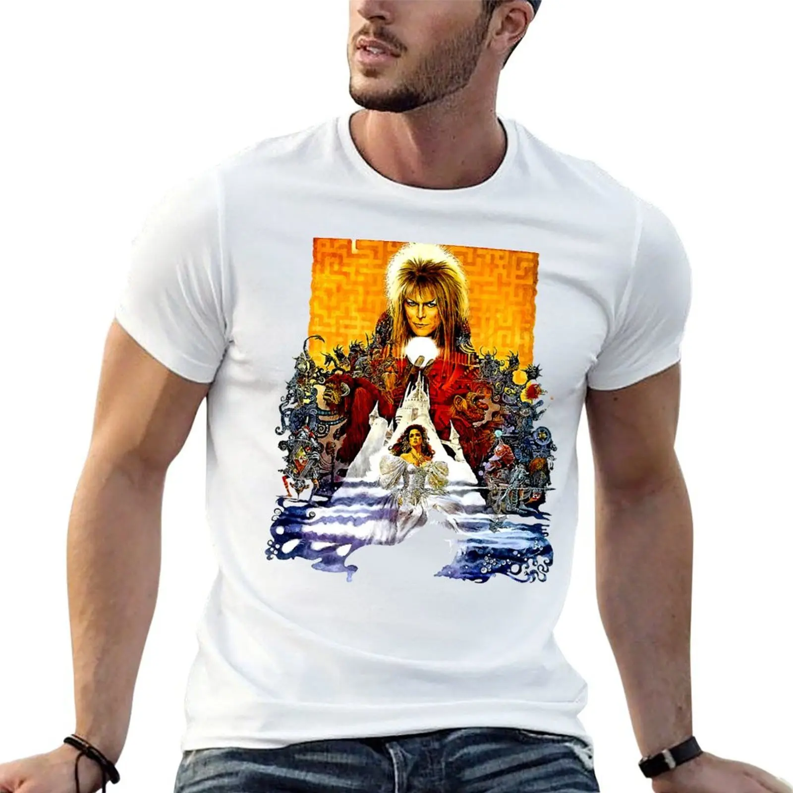 Labyrinth T-Shirt man t shirt summer funny t shirts man man t shirt luxury T-shirt