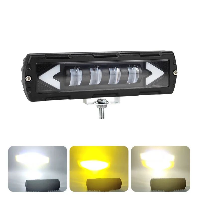Super Bright 12V-24V LED Work Light Bar, Truck Bumper & Grille Modification, Off-Road Auxiliary Inspection Lamp, IP67 Waterproof