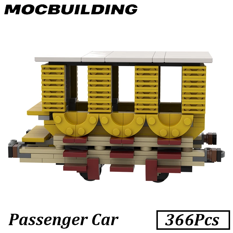 Modelo de locomotora de tren, MOC, bloques de construcción, juguetes de construcción, regalo, exhibición de ladrillos, decoración de escritorio, presente