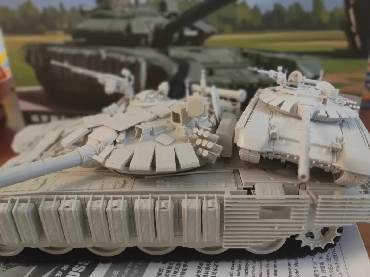 MENG 1/72 الروسية T-72B3M دبابة قتال رئيسية تجميع الشكل 72-007 نموذج الجمعية غير ملونة تحصيل لعبة بلاستيكية مخصصة هدية #6