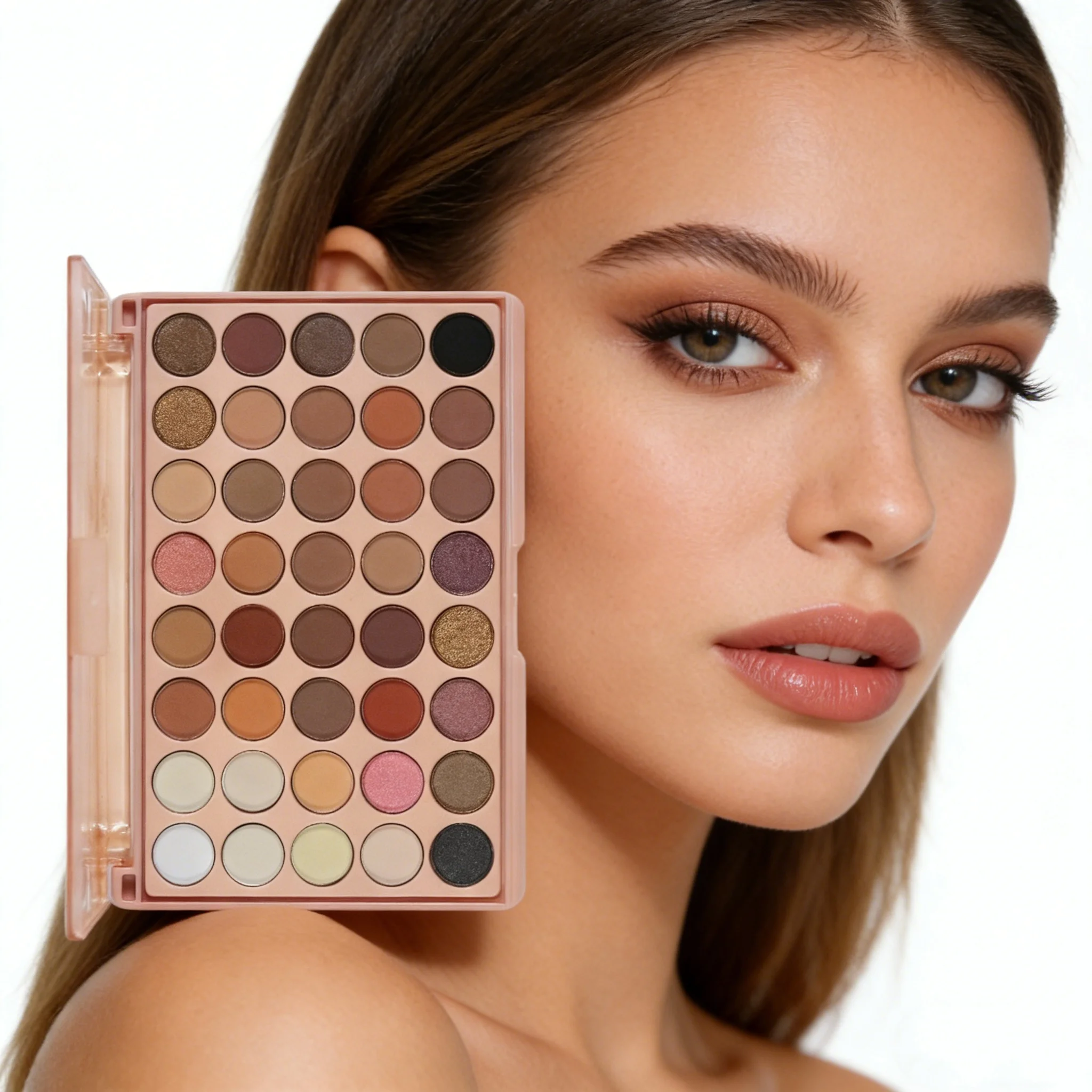 POPFEEL Augen-Make-up-Set, 40-Farben-Lidschatten-Palette mit Augenbrauenstift, perfekt für Anfänger, ideales Geschenk für Liebhaber, Familie & Freunde