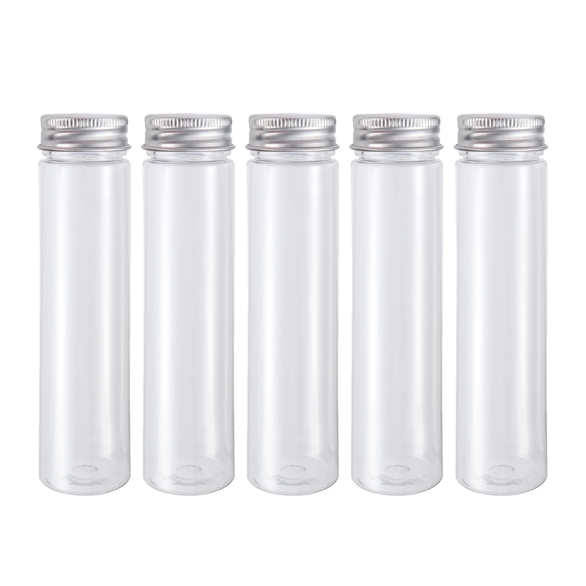

12 pcs Clear Plastic Test Tubes 110Ml Flat Bottom Travel Lotion Containers Leak Proof Screw Cap Pet Hard Shell Easy