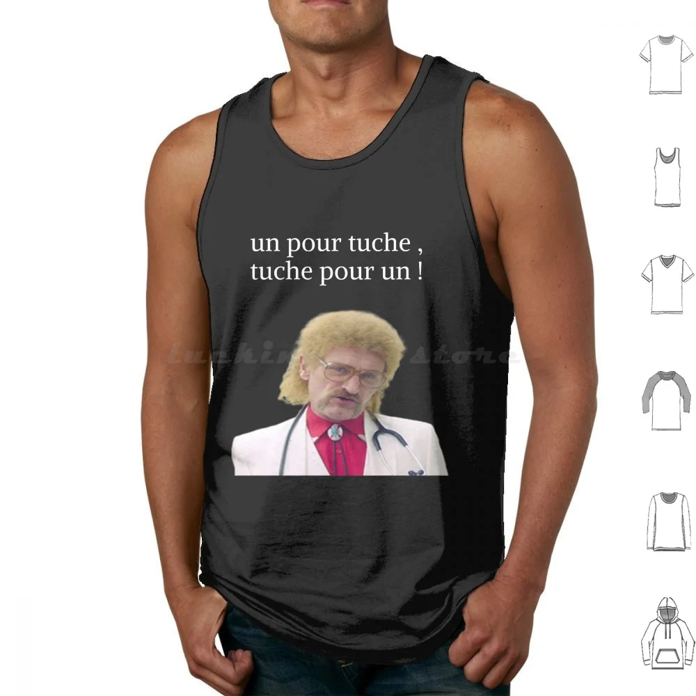 One For Tuche , Tuche For One! Tank Tops Print Cotton Jeff Tuche Les Tuche Replica Cult Movie Les Tuche Jeff Tuche