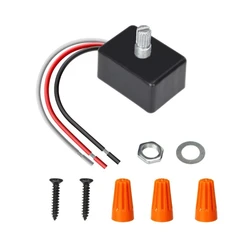 Energy Saving PWM Rotary LED Dimmer Switch No Noise No Flicker Halogen Incandescent Compatible for Travel Trailer 12V 5A