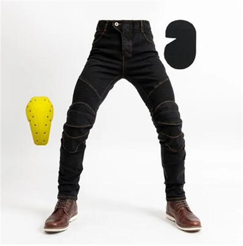 

Motocross Denim Jeans Motocross Mount Riding Jeans Racing Straps Hip Guards Knee Pads