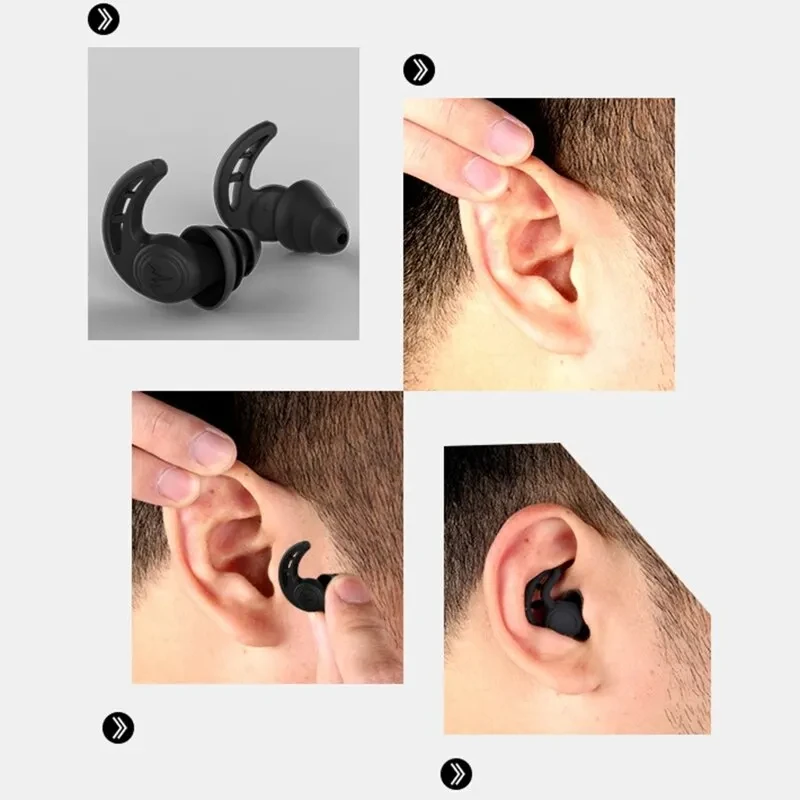 OEM Anti-Noise Sleep Silicone Earplugs Sound Insulation Noise Reduction Earplugs Snoring Silent Sleeping Device