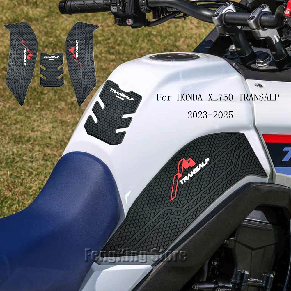

Side Fuel Tank Pad Protector Stickers Decal Gas Knee Grip Traction Pad Tankpad For HONDA XL 750 TRANSALP XL750 2023 2024 2025