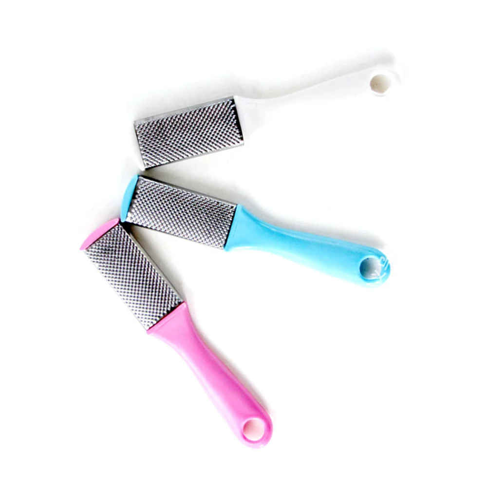 

3pcs Double-Sided Foot Rasp Dead Skin Removal Tool Metal Grinding File For Cracked Heels Pedicure Care Nail Art Files