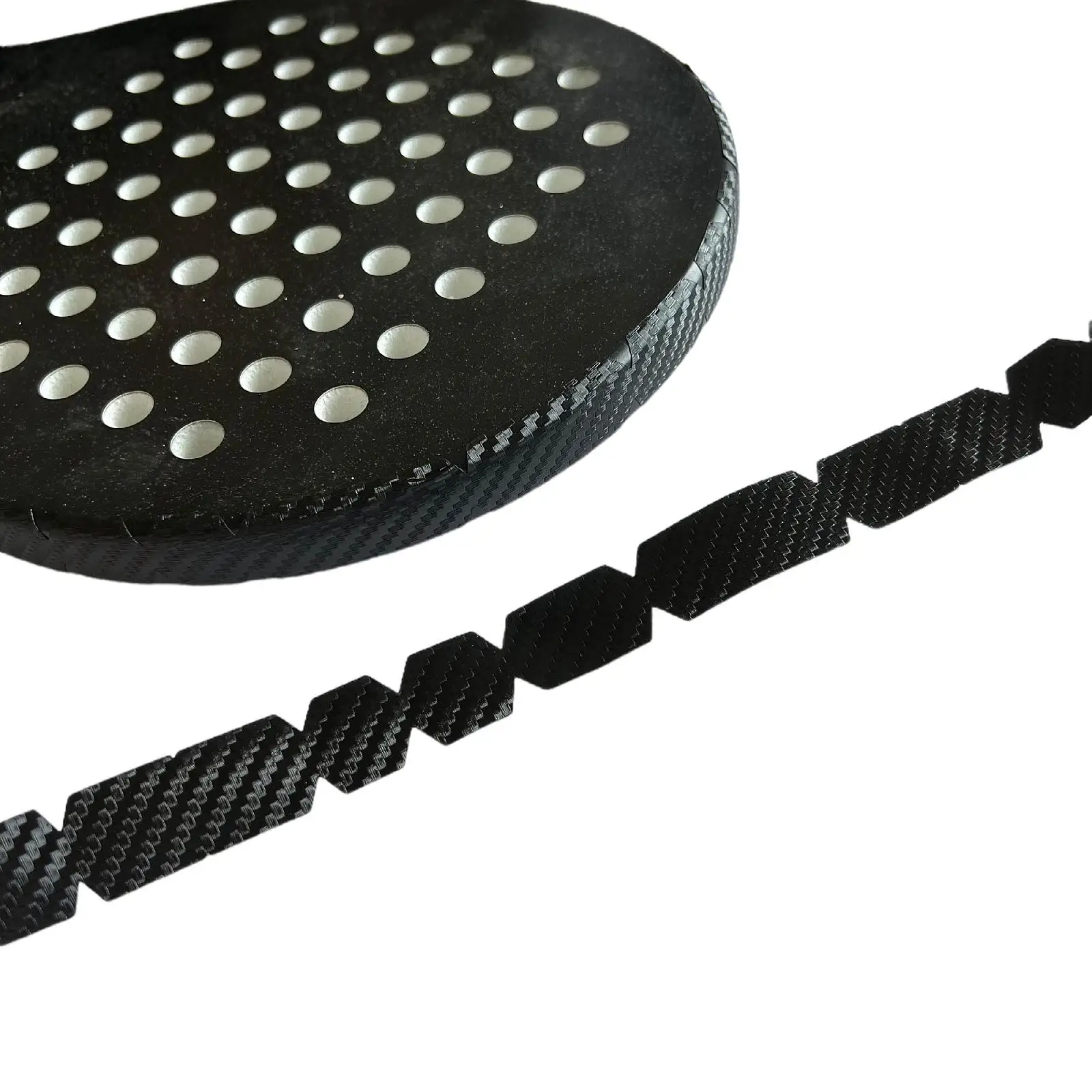 Racquet Head Sticker TPU Paddle Head Border Guard Protection Tape Black Finish for Outdoor Pickleball