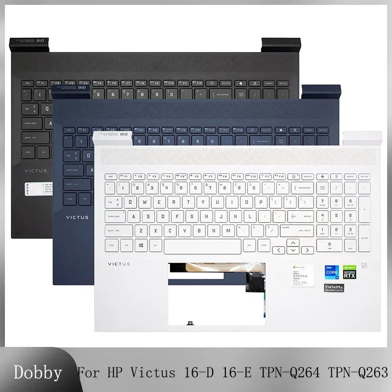 Original New Japan Spain US Keyboard For HP Victus 16-D 16-E TPN-Q264 TPN-Q263 Laptop Palmrest Case Backlight Keyboard Cover