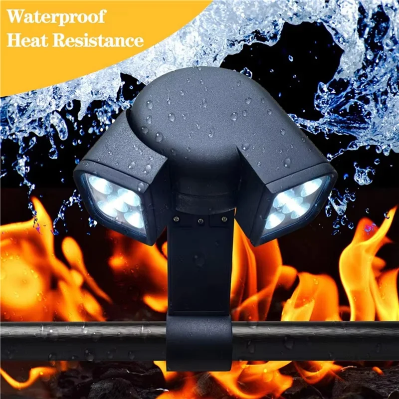 THIVN-Grill Lights Heat For BBQ LED Lamp Super-Bright Night Fishing Multifunctional Portable Rotatable Flexible