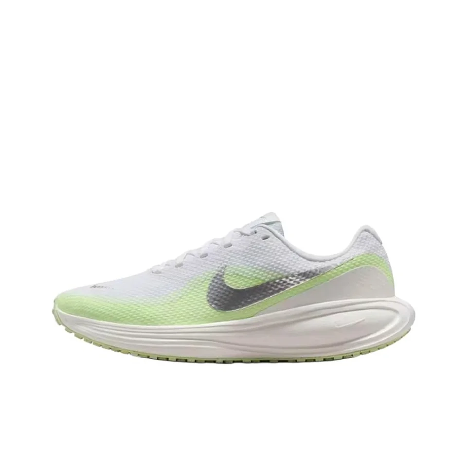Nike REVOLUTION 8 Chaussures de course décontractées à tige basse pour longues distances et sprint pour femmes Blanc Vert HJ8485-100