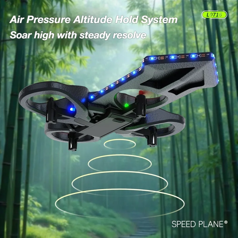Novelty Flying Sword RC Drone with LED Lights EPP Foam Quadcopter Creative Magic Sword Electric Outdoor Aircraft Toy for Kids