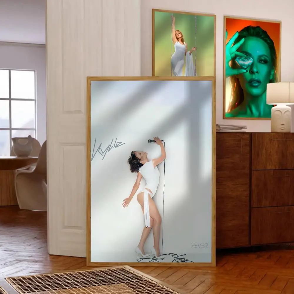 Poster Music Album Cover For K-Kylie Tension Room Canvas M-Minogue Painting Print II Art Home Wall Decor Picture Gift