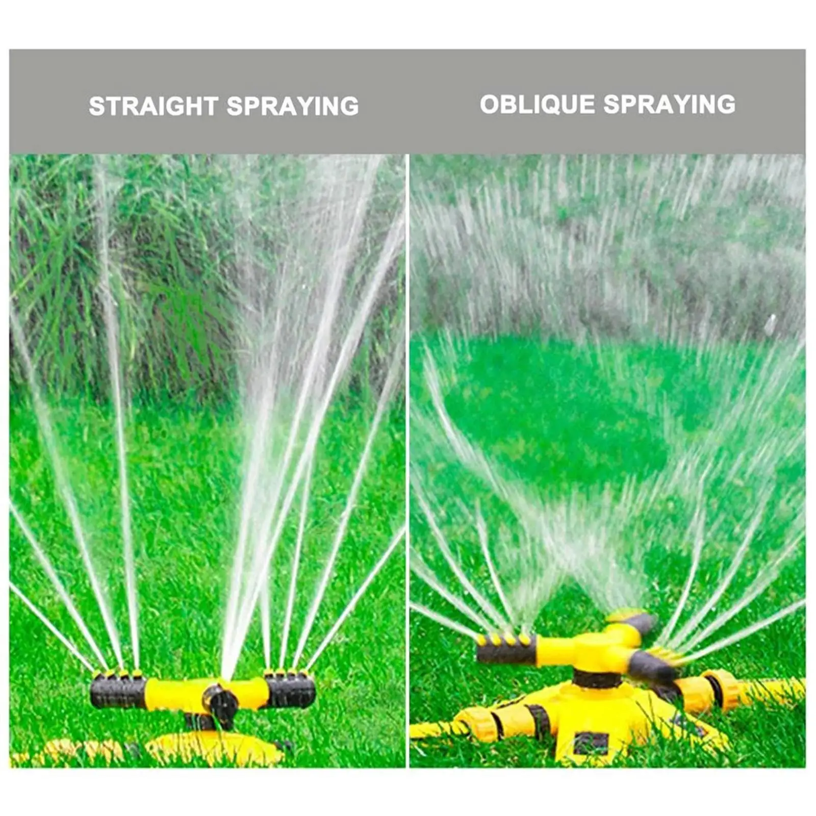 360 Degree Rotating Lawn Sprinkler Adjustable ABS Watering Sprayer for Garden Automatic Irrigation System Large Area Lawns