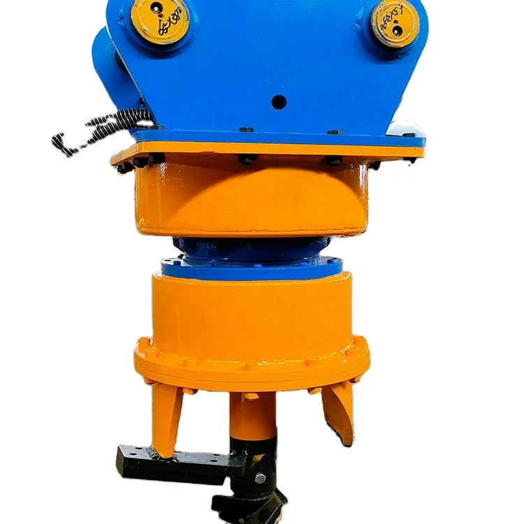 Excavator Hydraulic Tree Root Drill Stump Planer Orchard Old Stump Removal Attachment Forest Land Reclamation Motor 1 Year