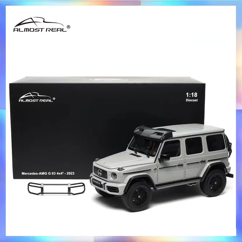 

Новая коллекционная модель автомобиля Mercedes-AMG G 63 4X4² из сплава, масштаб 1:18, с полностью открывающимися элементами, серая, для автолюбителей