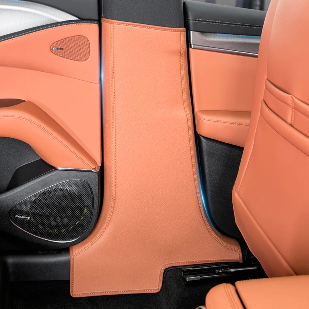 

2 шт. для 2024 2025 BYD Sealion 7 EV B-столб, утолщенная кожаная наклейка, специальная центральная стойка, противоударная накладка, принадлежности для защиты от царапин