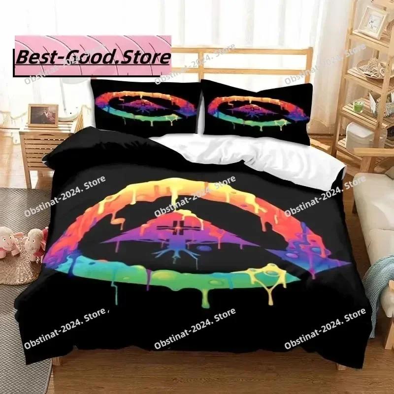 

3D Clothing Brand LRG Logo Bedding Set Printed Bed Set With Pillowcase Bed Duvet Cover Soft Single Double Queen Super King Size