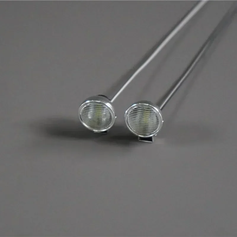 LED 5V White Round Spotlight for 1/14 1/10 Tamiya RC Truck For scania For man For volvo