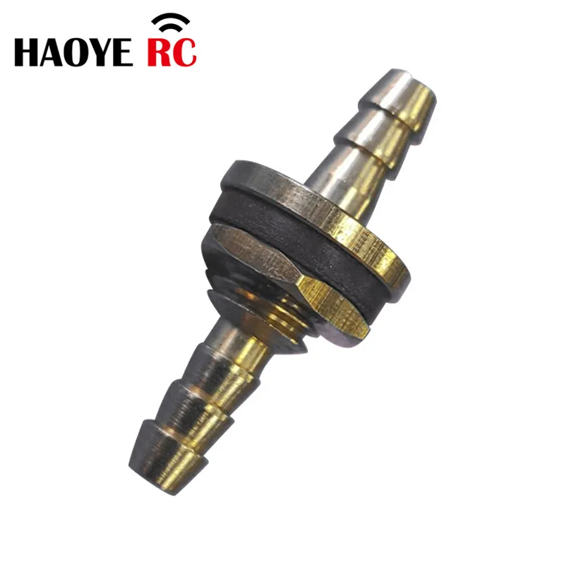 Haoye 1 Pc Oil Copper Fuel Tank Dot D14 MM Straight Through Nozzle For RC Airplanes Parts Electric Planes Foam Model Accessories