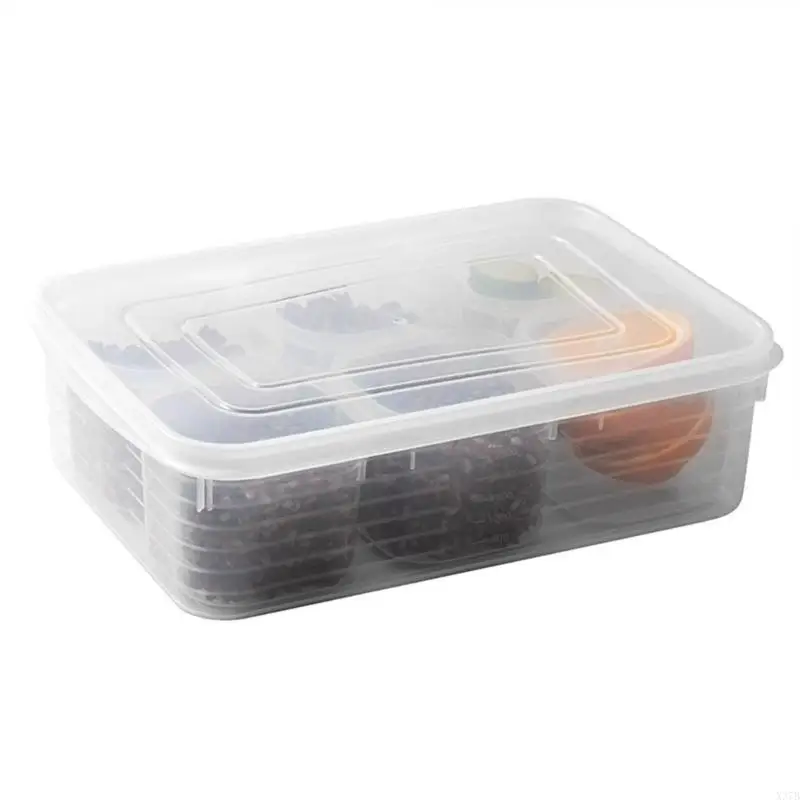 X37B頑丈な食品コンテナオーガナイザーボックスボックスを簡単に食事管理するために毎日使用する