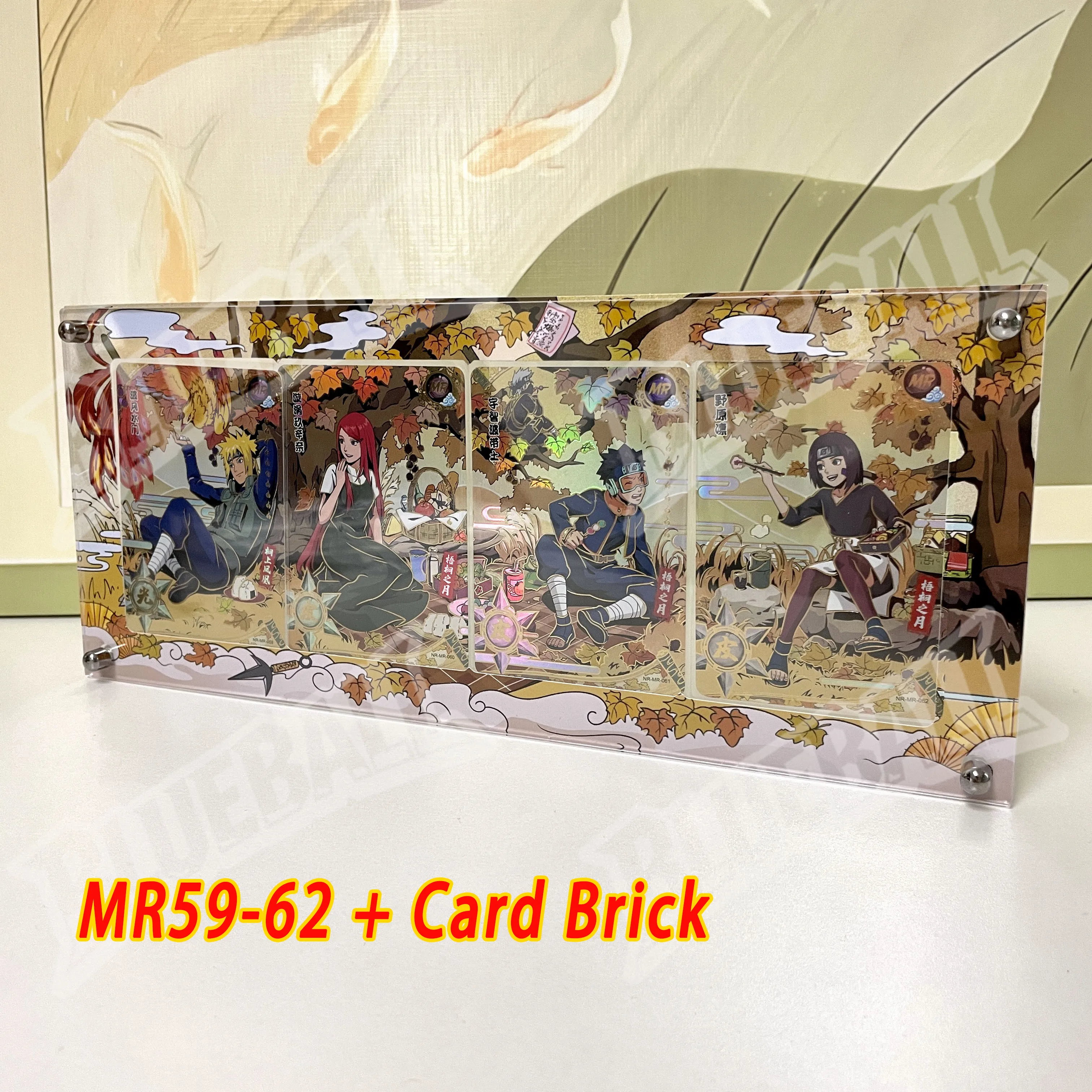 Genuine Kayou Naruto MR No.051-062 Card Brick Minato Jiraiya Tsunade Orochimaru Anime Collectible Trading Card Ornament Toy Gift