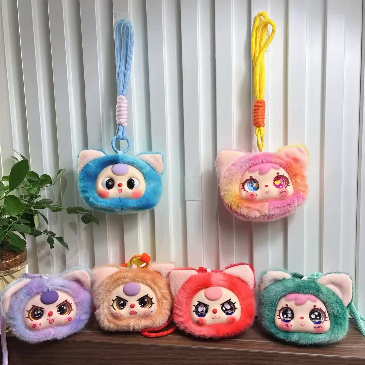 

Cute Baby Three plush keychain vinyl doll toy doll bag pendant doll key chain cinnamoroll cartoon