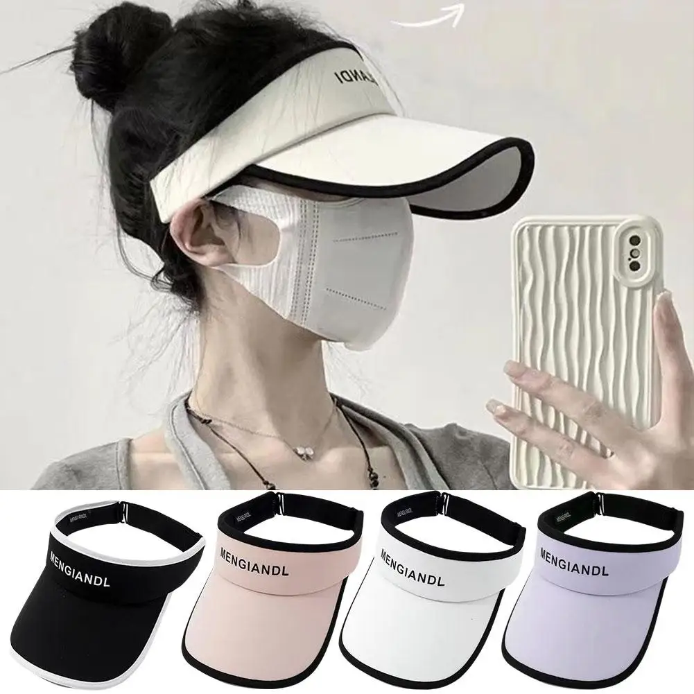 Summer Sun Hats Men Women Adjustable Outdoor Cap UV Protection Running Sun Cap Sport Golf Tennis Sunscreen Hats Empty L5Q1