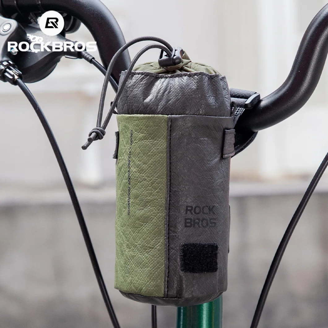 ROCKBROS Tyvek Bike Water Bottle Bag Eco Friendly Front Rear Handlebar Bag MTB Road Folding Bicycle Insulated Carrier Bags