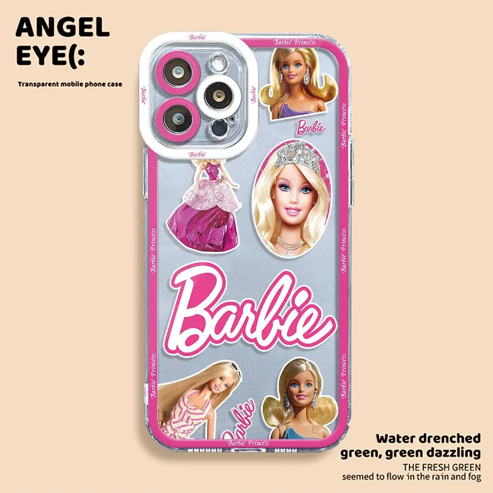 Custodia per telefono principessa Fashion Barbies per iPhone 15 Pro SE 13 11 Pro 12 Mini 8 Plus 7 6S 14 Pro Max XR XS X 11 Cover