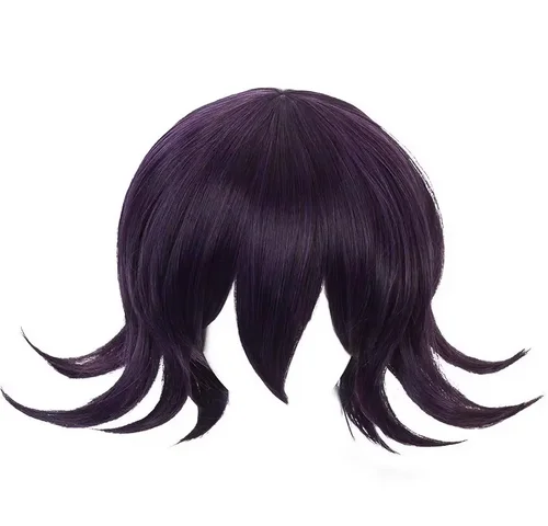 Anime Ouma Kokichi Wig Danganronpa V3 Cosplay Wig Purple Synthetic Hair Ouma Kokichi Cosplay Wigs