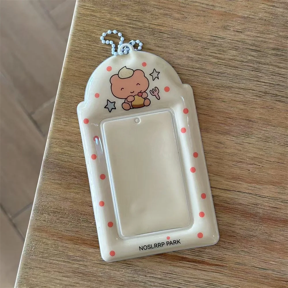 

Cute 3 inch Kpop Photocard Holder Y2K Style PVC Idol Photo Frame Mini Gift Card Holder
