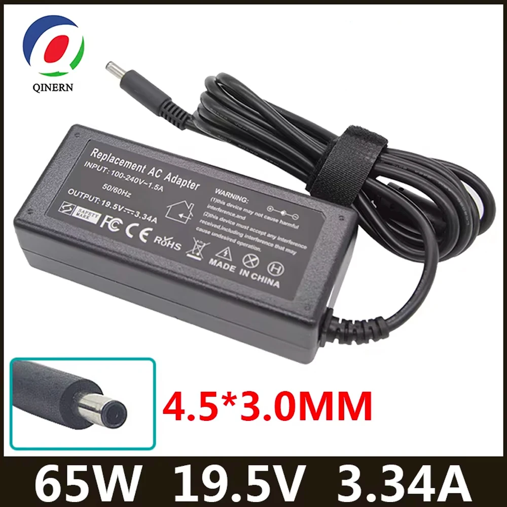 19.5V 3.34A 65W 4.5*3.0mm dizüstü bilgisayar şarj adaptörü Dell Inspiron 15 3551 3552 3558 5551 5552 5555 5558 5559 7568 P28E P57G