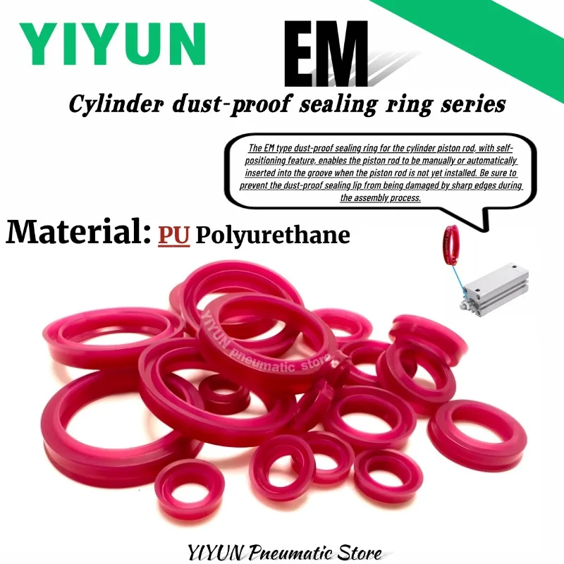 

1 шт. уплотнительное кольцо для цилиндра EM 6 8 10 12 16 20 25 32 40 4 5*9 11.5 14 16 20.5 25 4.6 5.2 2.8*3.2 3.7 4 4.6 5.2 2.8 PU YIYUN