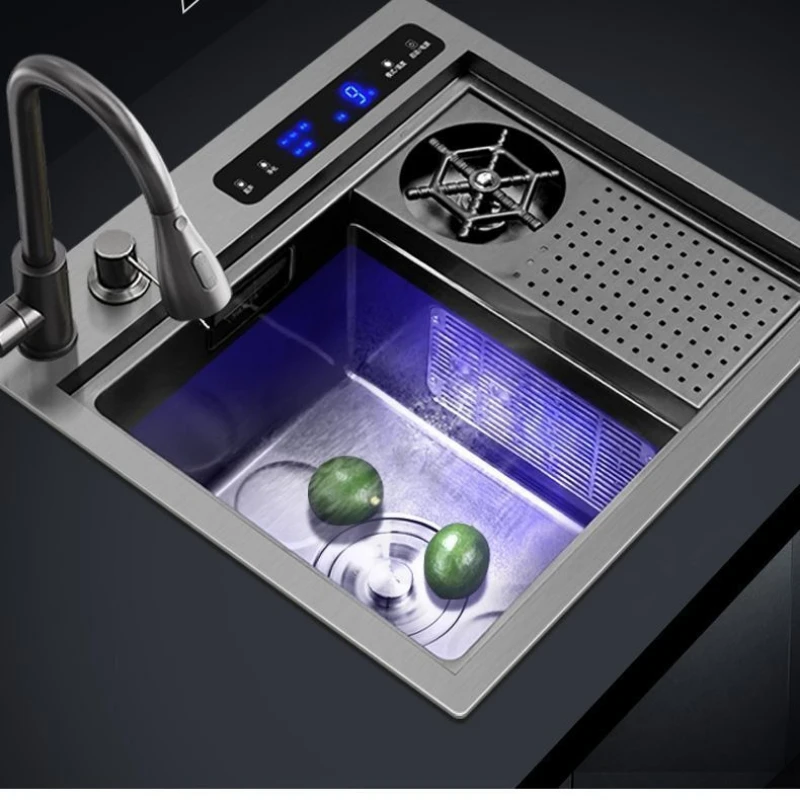 

Bar intelligent purification cleaning sink, ultrasonic dishwasher kitchen integrated, household automatic fruit and vegetable