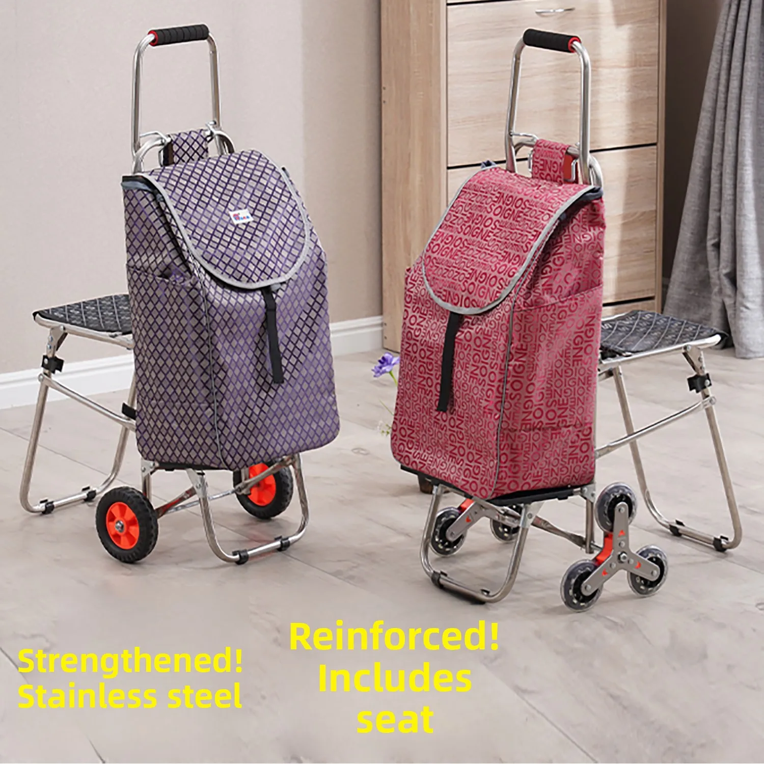 stainless-steel-hand-pulled-shopping-cart-with-foldable-climbing-wheel-vegetable-buying-small-pull-cart-for-adults