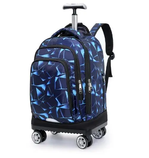 school rolling backpack for boys Rolling Backpack for girls Travel Luggage Trolley Bags  4 Wheels Laptop Backpack on wheels