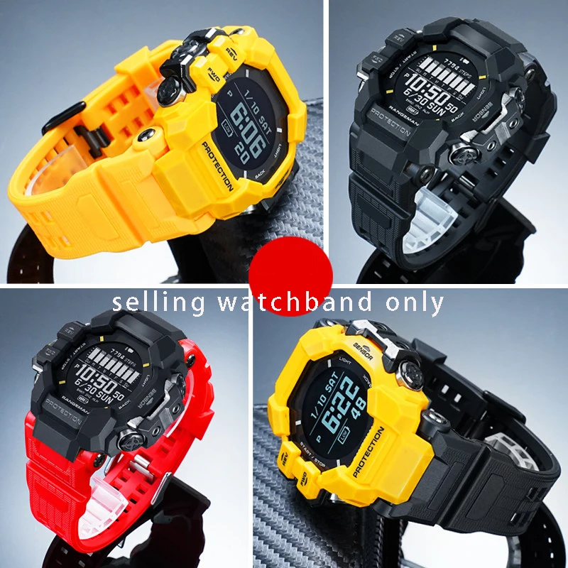 Upgraded silicone watch strap for G-SHOCK Casio 3554 Cat Man Three Representative Chain GPR-H1000 resin silicone watchband belt