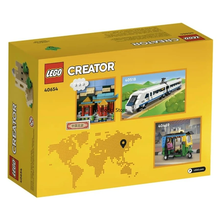 LEGO Creator 40654 Beijing Postcard Building Set Building Blocks Toys for Children Birthday Gift (276 Pieces)