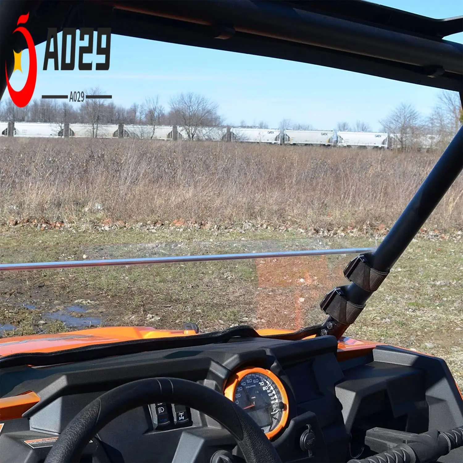 

A029-UTV Windshield Window HD Clamp Universal For Can-Am Maverick X3 1000 Commander For Honda Pioneer For Polaris RZR