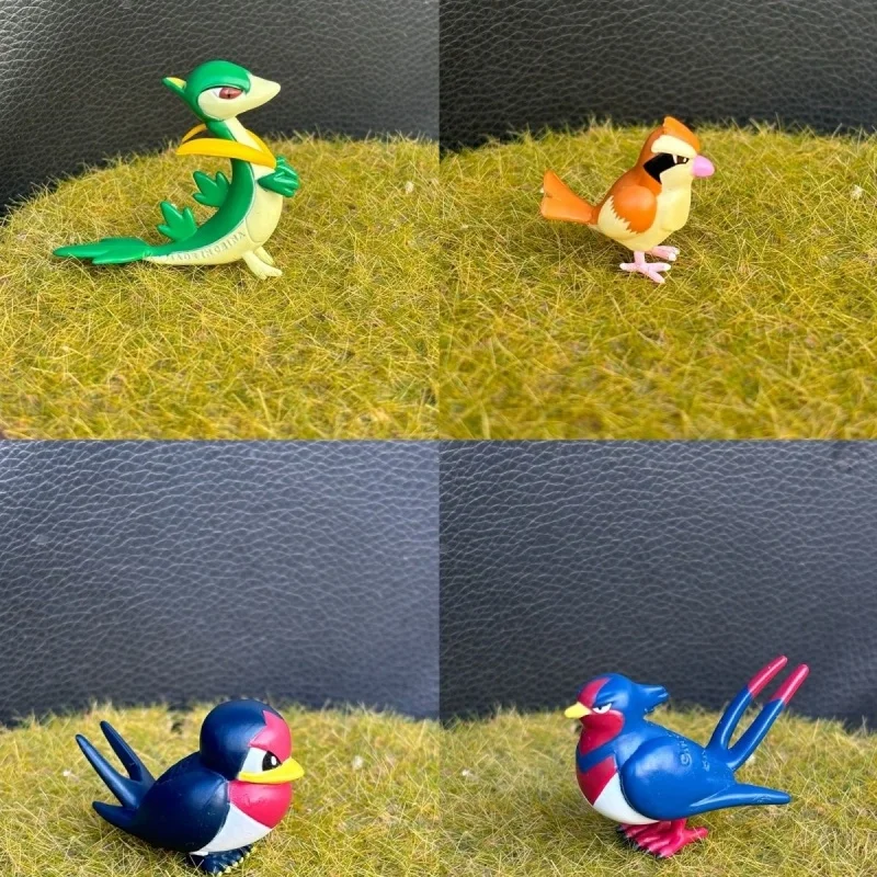 Figuras Miniatura de Pidgey, Swellow y Treecko, Réplicas Hechas a Mano, Modelos de Monstruos de Anime, Juguetes Coleccionables, Regalo
