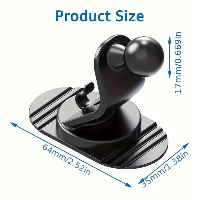 17mm Ball Head Car Phone Holder Base 360 Degree Rotation Universal Sticker Base For Car Dashboard Mobile Phone Mount Accessories