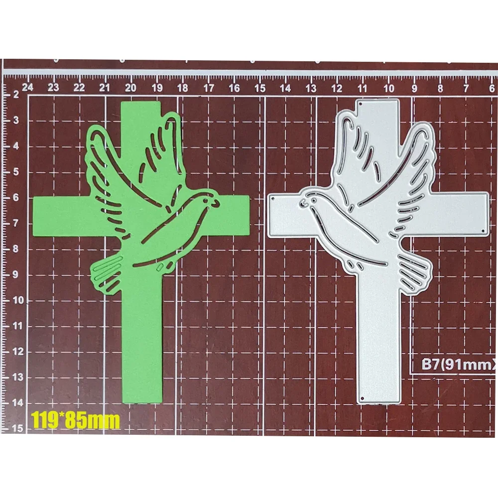 Peace Dove & Cross Prayer Metal Cutting Dies Real Picture Cut Die Scrapbook Paper Craft Knife Mould Blade Punch Stencils Dies