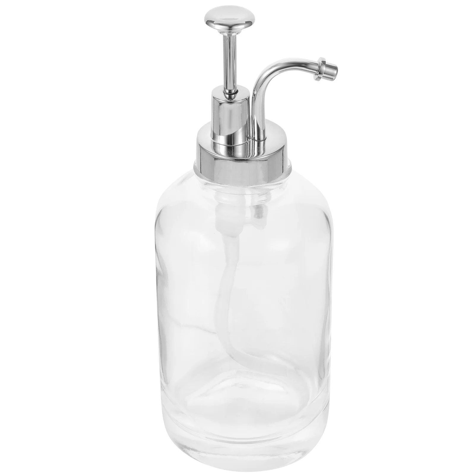 

Syrup Dispenser Glass Bottle Transparent Design Pump Lid Small Honey Dispenser Juice Storage Sugar Pourer Syrup Container