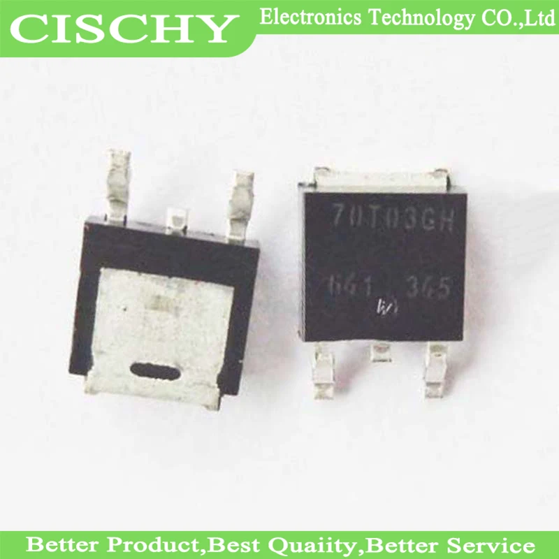 10PCS AP70T03GH 70T03GH TO-252